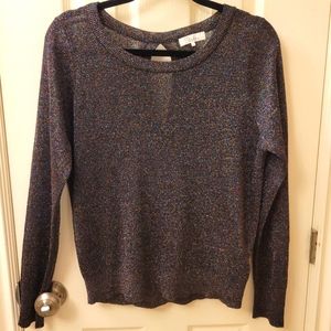 Parker black and multicoloured metallic sweater Sz L